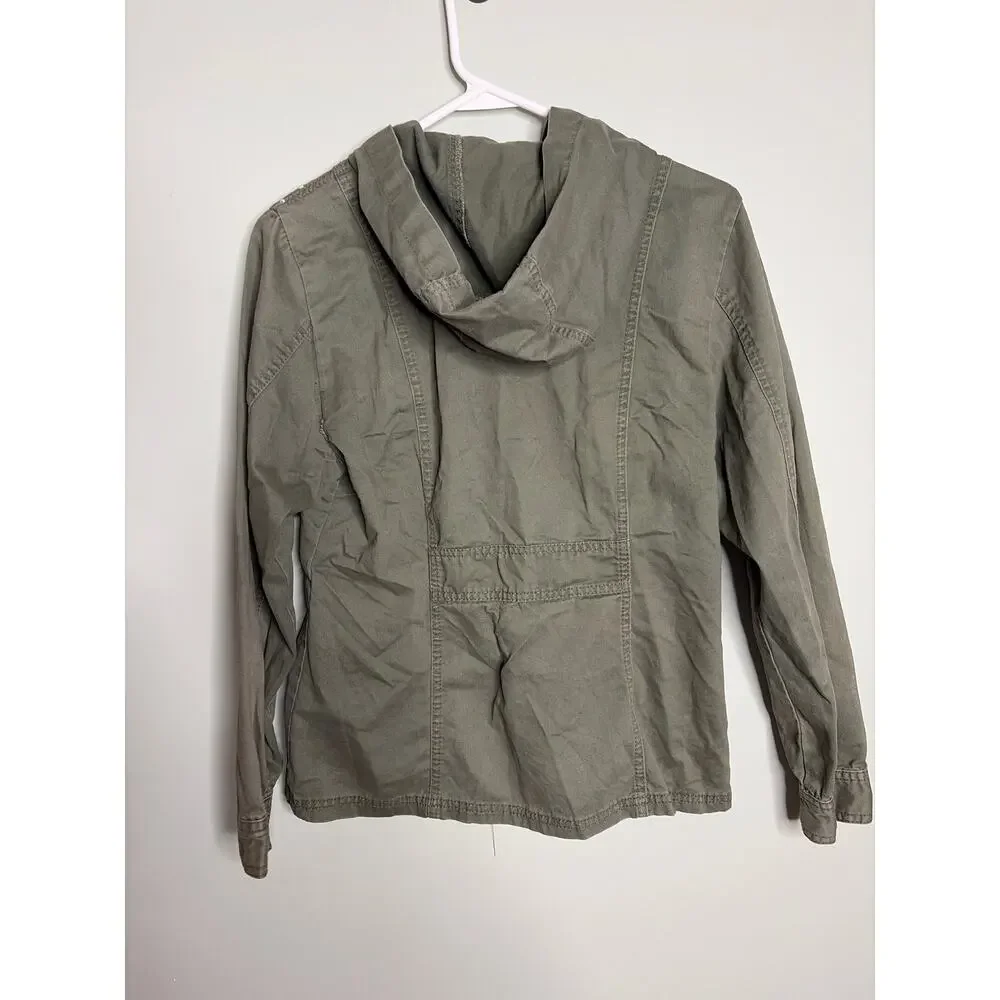 Justice Girls Green Canvas Embellished Jacket 18